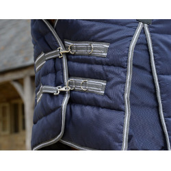 Weatherbeeta Combo Channel Quilt II Staldeken Donkerblauw / grijs / wit Weatherbeeta Combo Channel Quilt II Staldeken Donkerblauw / grijs / wit