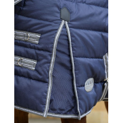 Weatherbeeta Combo Channel Quilt II Staldeken Donkerblauw / grijs / wit Weatherbeeta Combo Channel Quilt II Staldeken Donkerblauw / grijs / wit