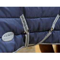 Weatherbeeta Combo Channel Quilt II Staldeken Donkerblauw / grijs / wit Weatherbeeta Combo Channel Quilt II Staldeken Donkerblauw / grijs / wit