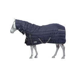 Weatherbeeta Combo Channel Quilt II Staldeken Donkerblauw / grijs / wit Weatherbeeta Combo Channel Quilt II Staldeken Donkerblauw / grijs / wit