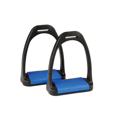 Étriers en polymère Korsteel Noir / bleu
