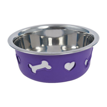 Antislip hondenvoerbak Weatherbeeta Donkerpaars Violet