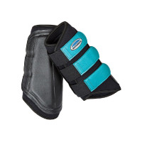 Eventing-beschermers Weatherbeeta voorbenen Zwart / turquoise