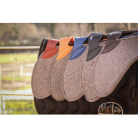 Springschokdemper Jump'In vilt en leer Havana Bruin