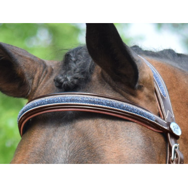 Filet Jump'In Crystal gecombineerde neusriem Week Havane kristal blauw Filet Jump'In Crystal gecombineerde neusriem Week Havane kristal blauw
