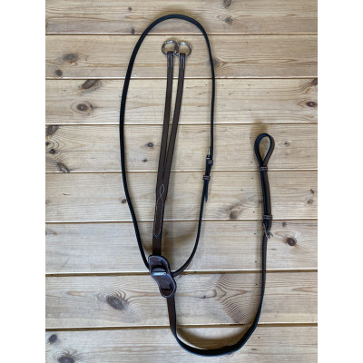 Martingaal met ringen Jump'In One Zwart