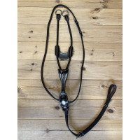 Elastische martingaal Jump'In met ringen Week Mahonie Bordeaux