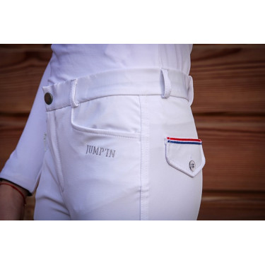 Junior unisex rijbroek Sacha Jump'In Wit Junior unisex rijbroek Sacha Jump'In Wit
