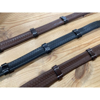 Rubberen teugels Jump'In met stops Mahonie Bordeaux