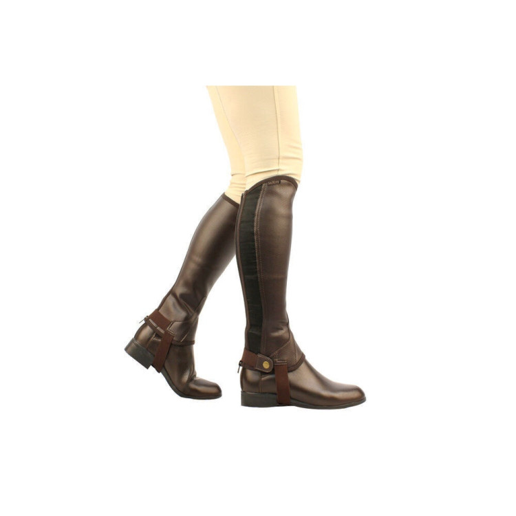 Mini-chaps in leer Saxon Equileather
