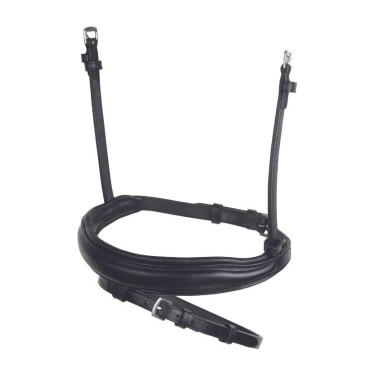 Gecombineerde neusriem Collegiate Mono Crown Zwart