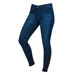Dublin denim damesbroek Shona Full Grip Silicone Print