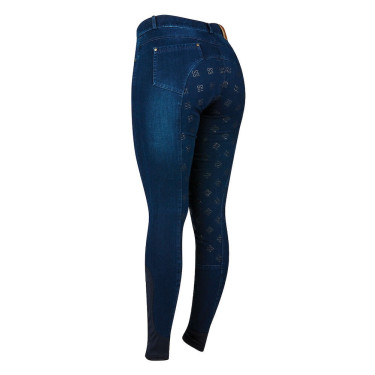 Dublin denim damesbroek Shona Full Grip Silicone Print Dublin denim damesbroek Shona Full Grip Silicone Print