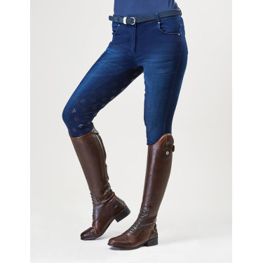 Dublin denim damesbroek Shona Full Grip Silicone Print Dublin denim damesbroek Shona Full Grip Silicone Print