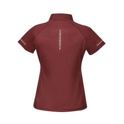 Polo manches courtes Weatherbeeta Victoria Premium femme Bordeaux