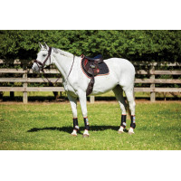 Therapy-Tec Weatherbeeta zadeldek Zwart / zilver / rood Therapy-Tec Weatherbeeta zadeldek Zwart / zilver / rood