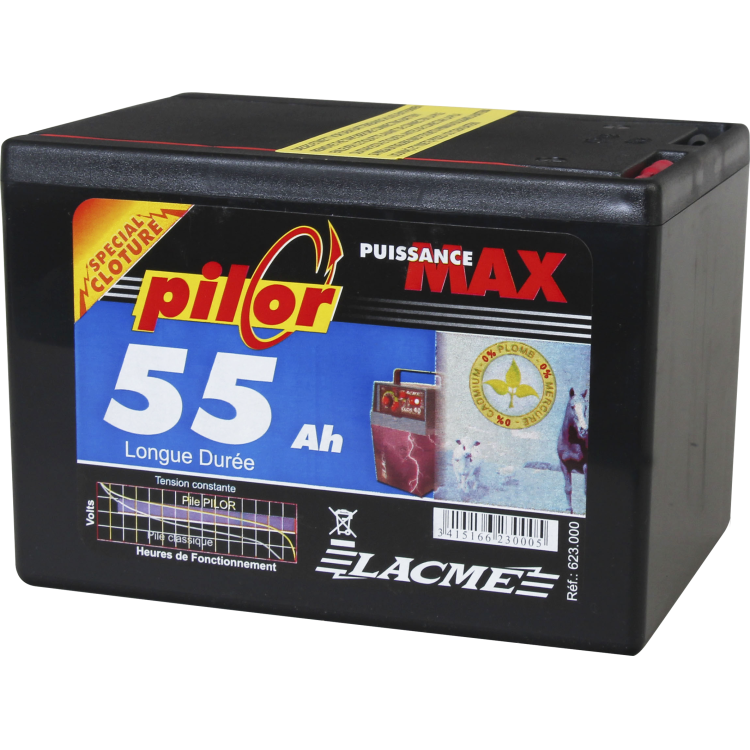 Pilor 9V-batterij - 55 Ah Lacmé