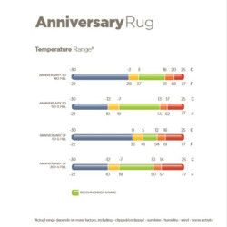 Waterdichte deken Bucas Anniversary Turnout 50g SF Zwart / zilver