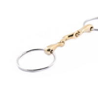 Mors 2 anneaux 70 mm Jump'In double brisure et passage de langue