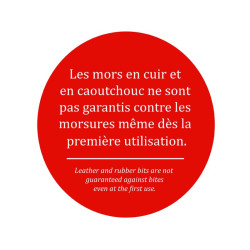 Mors Jump'In 2 anneaux en cuir droit Mors Jump'In 2 anneaux en cuir droit