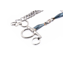 Mors Pelham Jump'In petites branches double brisure blue steel Mors Pelham Jump'In petites branches double brisure blue steel