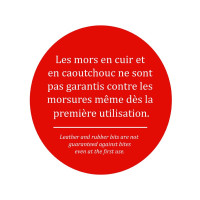 Mors releveur Jump'In en cuir droit