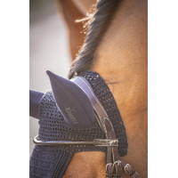 Geluidloze lange Pro Katoen Paddock Cap Marine Marineblauw