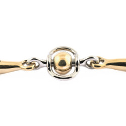 Mors à olives Jump'In double brisure inox et boule en german silver