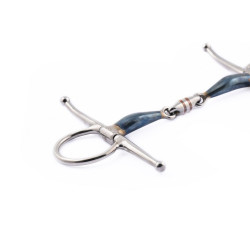 Mors Jump'In blue steel à aiguilles double brisure Mors Jump'In blue steel à aiguilles double brisure