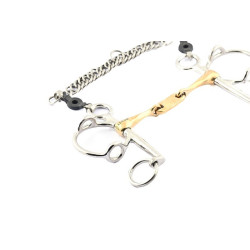 Mors Pelham Jump'In releveur torsadé à palette