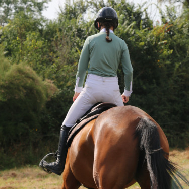 Wedstrijdpolo Flags & Cup Isla lange mouwen Groen