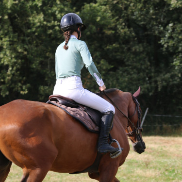 Wedstrijdpolo Flags & Cup Isla lange mouwen Groen