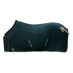 Droogdeken HKM met borstsluiting Donkergroen / goud Droogdeken HKM met borstsluiting Donkergroen / goud