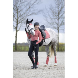 Functioneel T-shirt HKM Rosewood Allover Print Roest Bruin