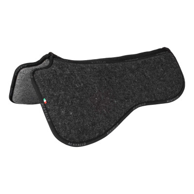 Dubbele memory foam gelpad met vilt Acavallo Zwart
