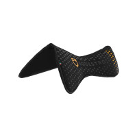 Traagschuim schokdemper met siliconen grip en Equestro-logo Zwart
