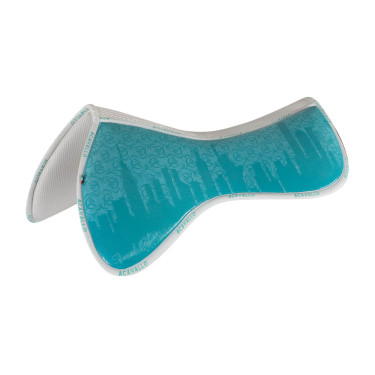 Geheugenfoam schokdemper en verhoging voor Acavallo Petrol / wit Blauw