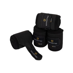 Ademende werkbandages van fleece en elastiek per 4 Equestro Ademende werkbandages van fleece en elastiek per 4 Equestro