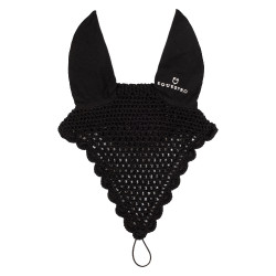 Katoenen vliegenmasker met bevestiging aan het halster Equestro Katoenen vliegenmasker met bevestiging aan het halster Equestro