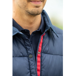 Gewatteerde jas HKM Derby Unisex Donkerblauw