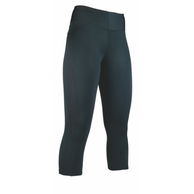 Legging 3/4 Mesh Style siliconen zitvlak HKM Zwart