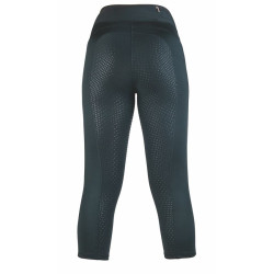 Legging 3/4 Mesh Style siliconen zitvlak HKM Zwart