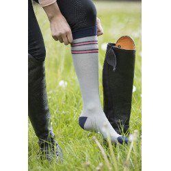 Legging 3/4 Mesh Style siliconen zitvlak HKM Zwart