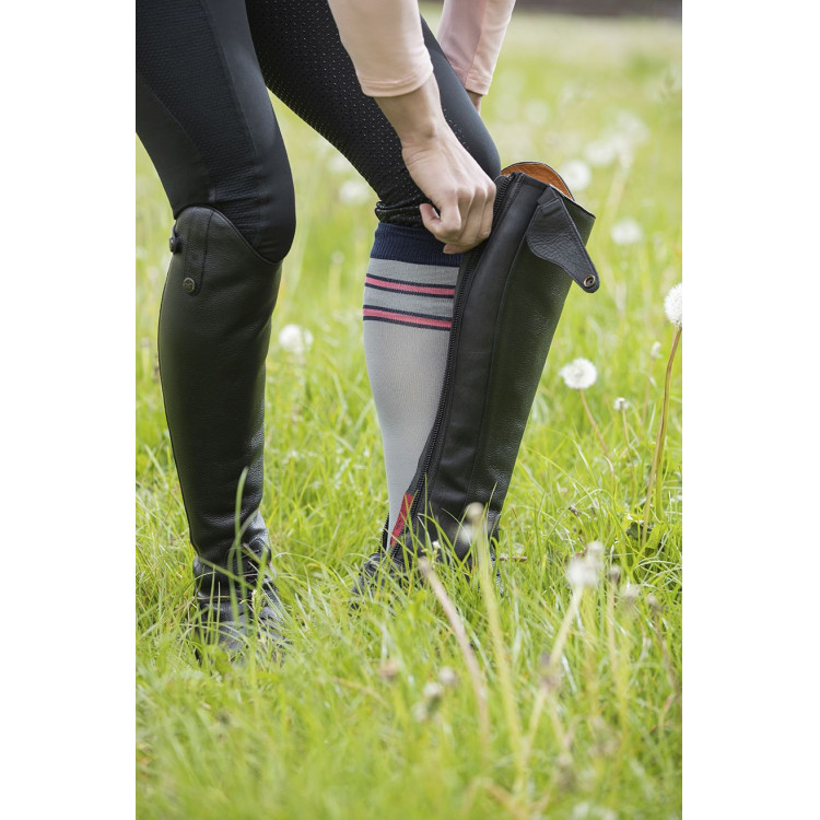 Legging 3/4 Mesh Style siliconen zitvlak HKM Legging 3/4 Mesh Style siliconen zitvlak HKM