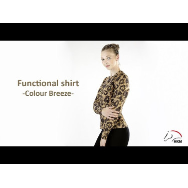 T-shirt Clolour Breeze lange mouwen HKM Natuurlijk Bruin