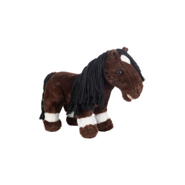 Knuffel HKM Cuddle Pony Donkerbruin