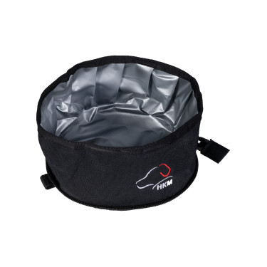 Reisvoerbak voor honden Buddy HKM Zwart