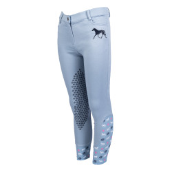 Broek Bria met siliconen kniestukken HKM Blauwgrijs Broek Bria met siliconen kniestukken HKM Blauwgrijs