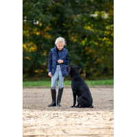 Broek Bria met siliconen kniestukken HKM Blauwgrijs