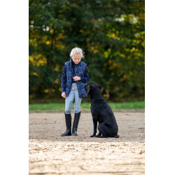 Broek Bria met siliconen kniestukken HKM Blauwgrijs Broek Bria met siliconen kniestukken HKM Blauwgrijs